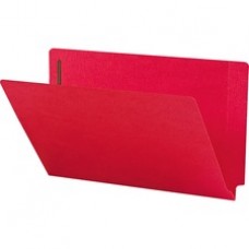Smead End Tab Colored Fastener Folders with Shelf-Master® Reinforced Tab - Legal - 8 1/2