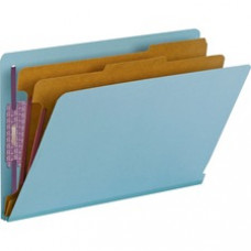 Smead End Tab Colored Pressboard Classification Folders with SafeSHIELD® Coated Fastener Technology - Legal - 8 1/2