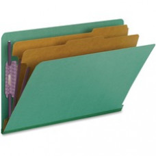 Smead End Tab Colored Pressboard Classification Folders with SafeSHIELD® Coated Fastener Technology - Legal - 8 1/2