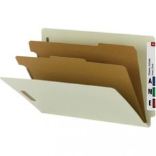 Smead 100% Recycled End Tab Classification Folders - Legal - 8 1/2