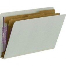 Smead End Tab Classification Folders with SafeSHIELD® Coated Fastener Technology - Legal - 8 1/2