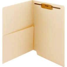 Smead End Tab Manila Pocket Folder with Fastener - Letter - 8 1/2