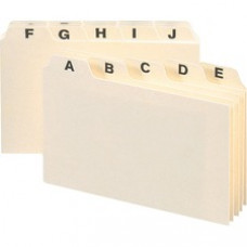Smead Card Guides, Alphabetic Indexed Sets - 25 - Tab(s)Blank - 5 Tab(s)/Set - 6