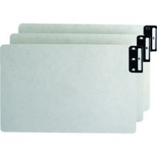 Smead 100% Recycled Extra Wide End Tab Pressboard Guides, Vertical Metal Tab Style - Printed A to Z - 15.75