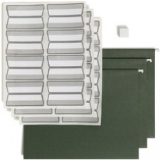 Smead ProTab Hanging File Folder Labels - Standard Green - 20 / Box - Adhesive, Strong Adhesive, Erasable