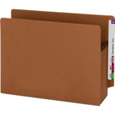 Smead Extra Wide 100% Recycled End Tab Redrope Pockets - Letter - 8 1/2