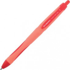 So-Mine Serve Berry Quick Dry Retract Gel Ink Pen - Medium Pen Point - 0.7 mm Pen Point Size - Retractable - Red Gel-based Ink - Red Barrel - 1 Each