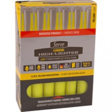 So-Mine Serve Jumbo Liquid Highlighter - Chisel Marker Point Style - Fluorescent Yellow Pigment-based, Liquid Ink - 1 Each