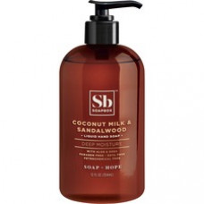 Soapbox Coconut Milk & Sandalwood Liquid Hand Soap - Sweet & Nutty Scent - 12 fl oz (354.9 mL) - Hand - White - 1 Each