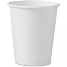 Solo Cup 10 oz Paper Cups - 10 fl oz - 1000 / Carton - White - Paper - Hot Drink, Cold Drink, Beverage