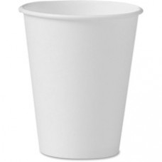 Solo Cup Paper Hot Cups - 8 fl oz - 1000 / Carton - White - Paper - Hot Drink, Beverage, Coffee, Tea, Cocoa