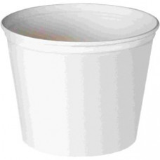 Solo Waxed Double Wrapped Paper Bucket - Food, Ice - Disposable - White - Paper, Plastic Body - 100 / Carton