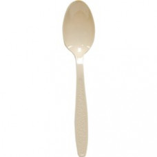 Solo Cup Extra Heavyweight Champagne Bulk Cutlery - 1000/Carton - Teaspoon - Breakroom - Disposable - Textured - Polystyrene - Champagne