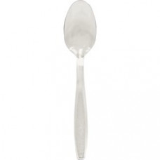Solo Extra Heavyweight Cutlery Clear Teaspoons - 1000/Carton - Teaspoon - 7