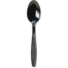 Solo Cup Guildware Heavyweight Plastic Teaspoons - 1000/Carton - 1 x Teaspoon - Breakroom - Disposable - Plastic - Black