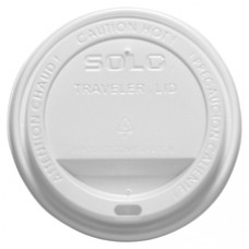 Solo Cup Traveler Hot Cup Lids - Polystyrene - 300 / Carton - White