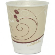 Solo Cup Thin-wall Foam Cups - 8 fl oz - 300 / Carton - White - Foam - Beverage, Hot Drink, Cold Drink