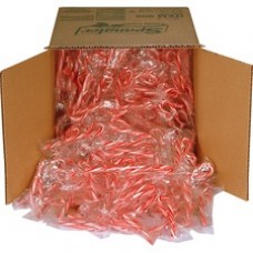 Spangler Peppermint Candy Canes - Peppermint - Individually Wrapped, Gluten-free - 0.15 oz - 500 / Box