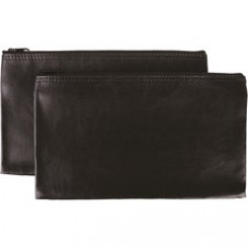 Sparco Carrying Case (Wallet) Cash, Check, Receipt, Office Supplies - Black - Polyvinyl Chloride (PVC) Body x 11