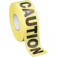 Sparco Caution Barricade Tape - 1000 ft Yellow - Black