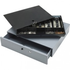 Sparco Removable Tray Cash Drawer - Gray - 3.8