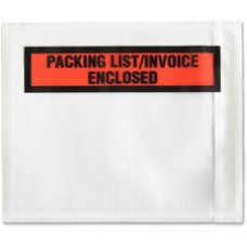 Sparco Pre-Labeled Waterproof Packing Envelopes - Packing List - 4 1/2