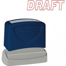 Sparco DRAFT Red Title Stamp - Message Stamp - 