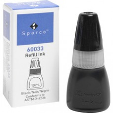 Sparco Stamp Refill Inks - 1 / Each - Black Ink