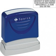 Sparco Return Address Stamp - Custom Message Stamp - 0.50