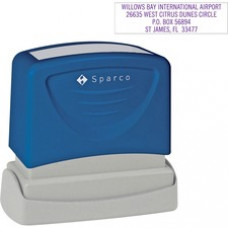 Sparco Business Stamp - Custom Message Stamp - 0.63