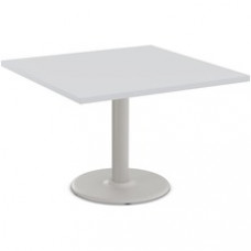 Special-T Cantina-2 Dining Table - Gray Square Top - Fog Gray, Powder Coated Base - 36