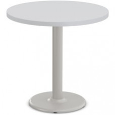 Special-T Cantina-2 Dining Table - Gray Round Top - Fog Gray, Powder Coated Base x 36