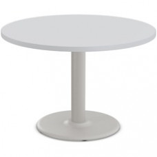 Special-T Cantina-2 Dining Table - Gray Round Top - Fog Gray, Powder Coated Base x 42