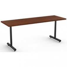 Special-T Kingston Training Table Component - Mahogany Rectangle Top - Black T-shaped Base - 72