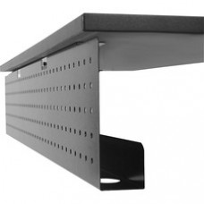 Special-T Steel Modesty Panel with Wire Channel - Steel - Black
