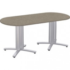 Special-T Structure 4X Conference Table - Evening Tigris Racetrack Top - Powder Coated Base - 72