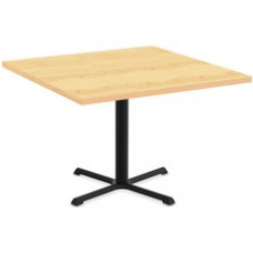 Special-T StarX-2 Dining Table - Crema Maple Square Top - Black, Powder Coated Base - 36