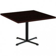 Special-T StarX-2 Dining Table - Espresso Square Top - Black, Powder Coated Base - 36
