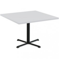 Special-T StarX-2 Dining Table - Gray Square Top - Black, Powder Coated Base - 36