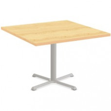 Special-T StarX-2 Dining Table - Crema Maple Square Top - Gray, Powder Coated Base - 36