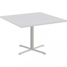 Special-T StarX-2 Dining Table - Light Gray Square Top - Gray StarX, Powder Coated Base - 1 Legs - 36