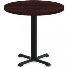 Special-T StarX-2 Dining Table - Espresso Round Top - Black, Powder Coated Base x 36