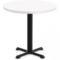 Special-T StarX-2 Dining Table - White Round Top - Black, Powder Coated Base x 36