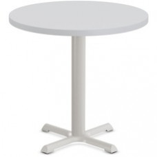 Special-T StarX-2 Dining Table - Gray Round Top - Gray, Powder Coated Base x 36
