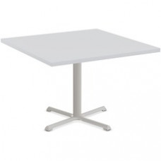 Special-T StarX-2 Dining Table - Gray Square Top - Gray, Powder Coated Base - 42