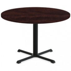 Special-T StarX-2 Dining Table - Espresso Round Top - Black, Powder Coated Base x 42