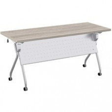 Special-T Transform-2 Flip & Nest Table - Steel Mesh Rectangle Top - Silver Cross Beam Base x 48