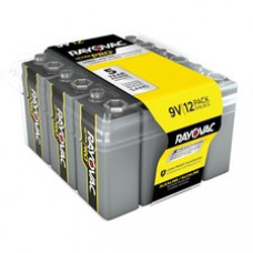 Rayovac Ultra Pro Alkaline 9 Volt Batteries 12-Pack - For Multipurpose - 9V - 9 V DC - Alkaline - 144 / Carton