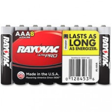 Rayovac Ultra Pro Alkaline AAA Batteries - For Multipurpose - AAA - 1.5 V DC - 1187 mAh - Alkaline - 8 / Pack