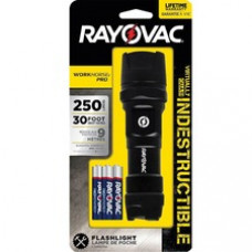 Rayovac Workhorse Pro 3 AAA LED Flashlight - AAA - Aluminum, Titanium, Rubber - Black